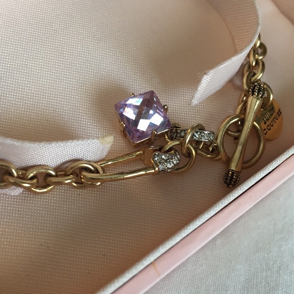 Juicy Couture Charm Bracelet with Purple Stone - Picture 3 of 5
